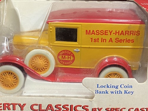 MASSEY HARRIS Dealer Model A Ford Pickup Truck 1/25 Bank 1985 Agco 1st Series MH - Picture 3 of 8