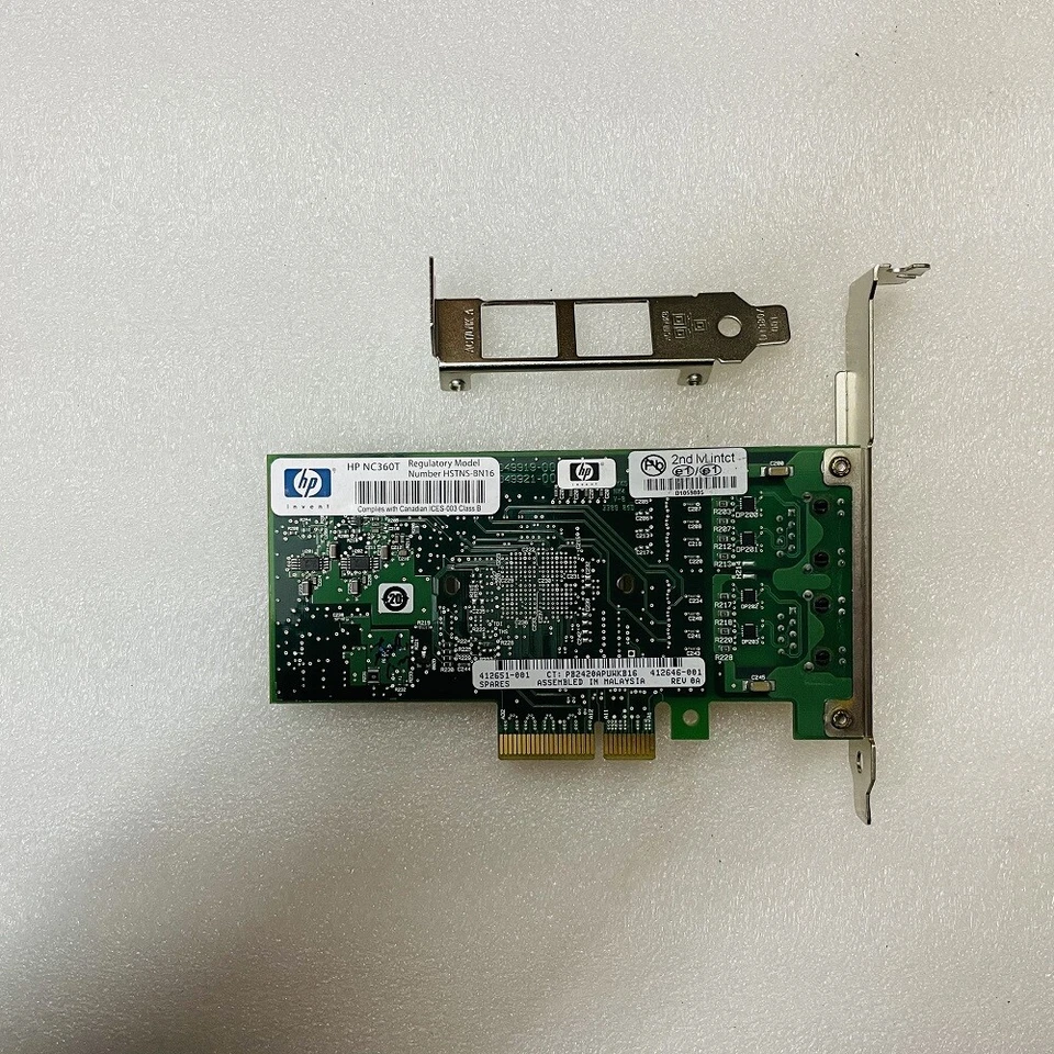 HP NC360T EXPI9402PT PRO/1000 Dual Port Server Adapter PCI-E Network Card 82571 - Image 3 of 4