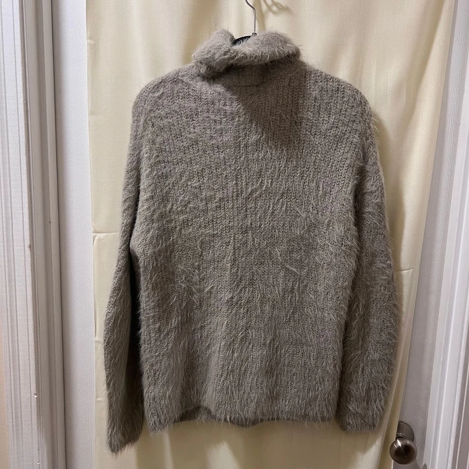 Suéter Express Difuso Cuello Alto Suave Acogedor Tejido Pullover Invierno XS Foto 2 de 4