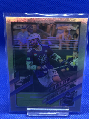 05/10 Zach Currier SILVER Foil Parallel Topps 2021 Lacrosse 1st Edition PLL