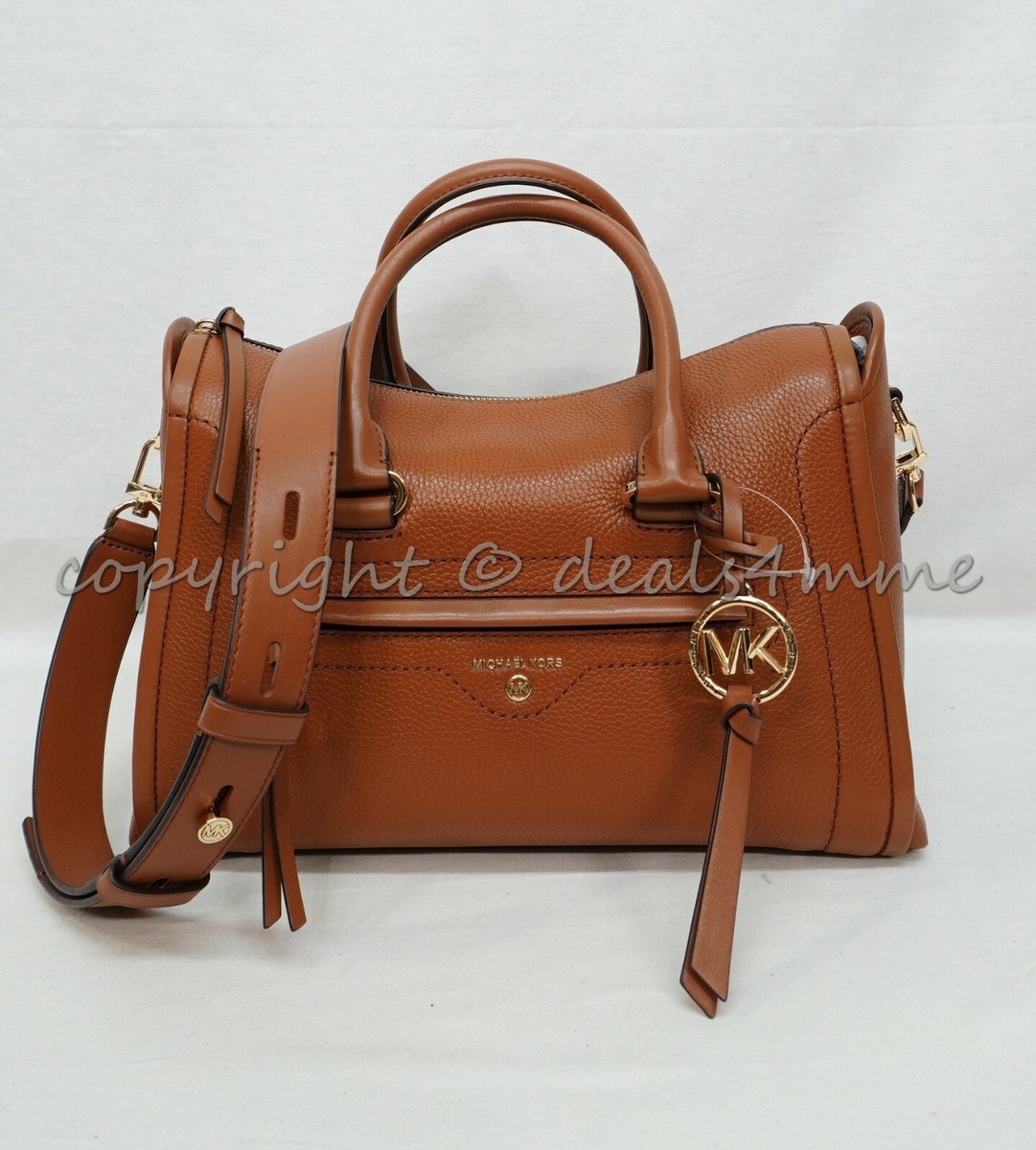 Michael Kors 30S0GCCS2L Carine Medium Leather Satchel/Shoulder Bag