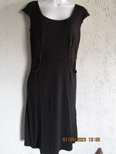 VTG Studio M sz S nwt black professional office dress pockets cap sleeves
