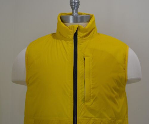 NWT MEN'S TOMMY HILFIGER YELLOW PUFFER VEST SLEEVELESS JACKET SZ M L - Picture 2 of 7