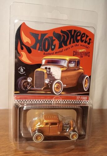 HOT WHEELS '32 FORD DEUCE COUPE GOLD RLC RED LINE COLLECTOR MATTEL - Foto 1 di 5