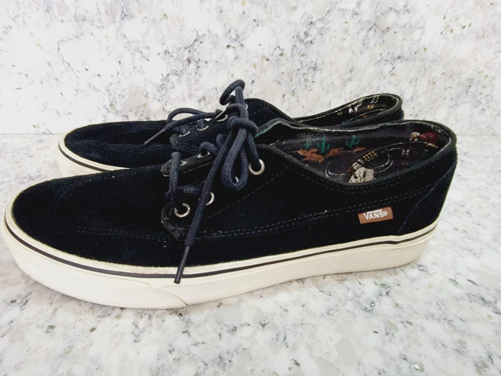 Sneaker da skate Vans uomo 9 donna 10 5 unisex tela nera bassa skateboard