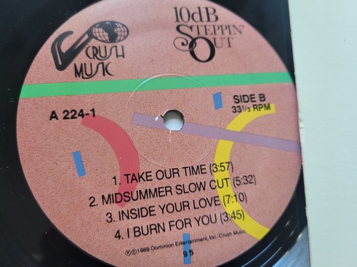 10db - Steppin' Out 1989 SOUL New Jack Swing Swingbeat (LP) Lyric Insert NM- - Imagen 7 de 7