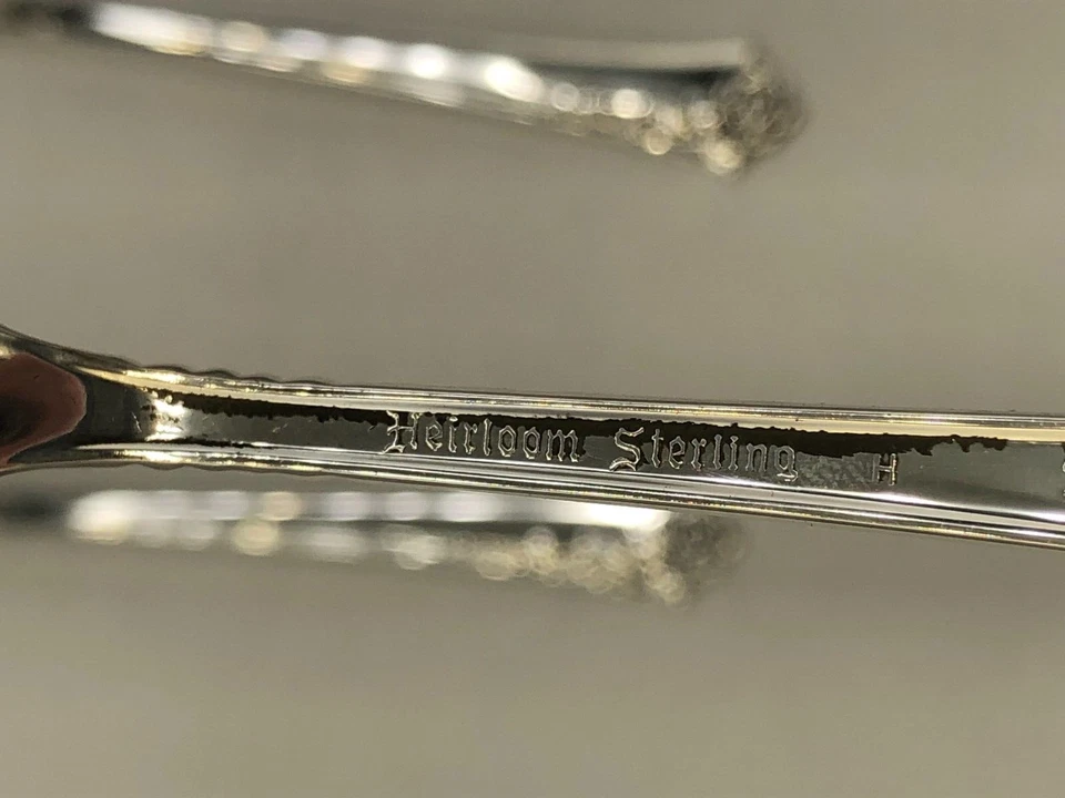 Juego de 3 tenedores de helado originales Damask Rose de Oneida de plata de ley 5,75" Foto 4 de 4