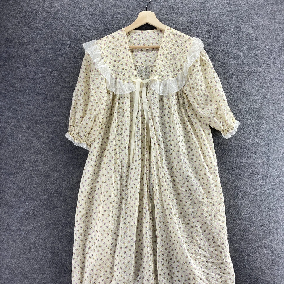 VNT Vestido de Noche Sin Marca Mujer M Mediano Beige Cuello Baya Prendas para Dormir Foto 3 de 4