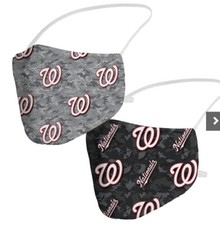 Washington Nationals Face Covering 2 Pack. New