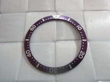 NEW PURPLE BEZEL INSERT 38MM LARGE DIVERS SKX007-009/7002-7001 /6309-7040 WATCH
