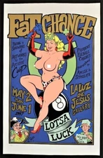Fat Chance POSTER Lotsa Luck Gallery Art Show Artist Proof A/P Signed by Coop