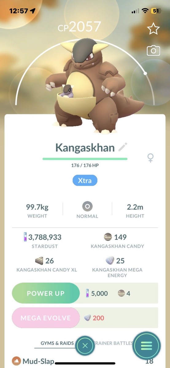 ⭐️Pokemon Go ⭐️#115 Kangaskhan*Regional Rare*Gifts and