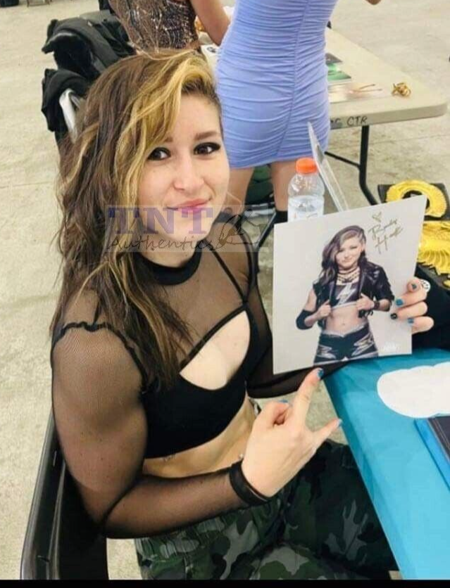 Brooke Havok Signed AEW 8x10 Photo #2 JSA COA WWE UK