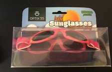 Optix 55 Baby Sunglasses With Strap Protection Flexible Frame Pink New