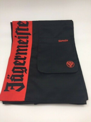 Jägermeister Bistroschürze + Gürteltasche  gestickte Logos Kellnertasche