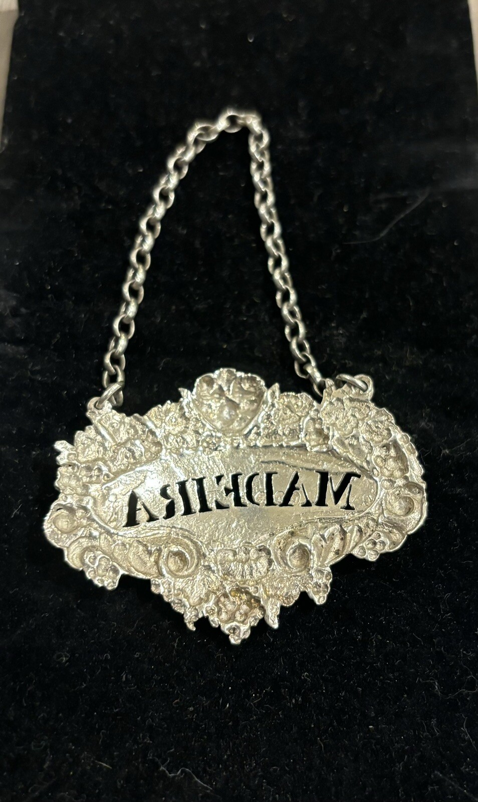 sterling silver decanter label eBay