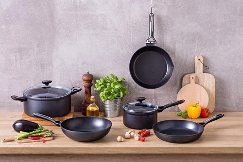 Pyrex Wok Non Stick Deep Frying Black Induction Gas Electric Ceramic - Picture 7 of 10