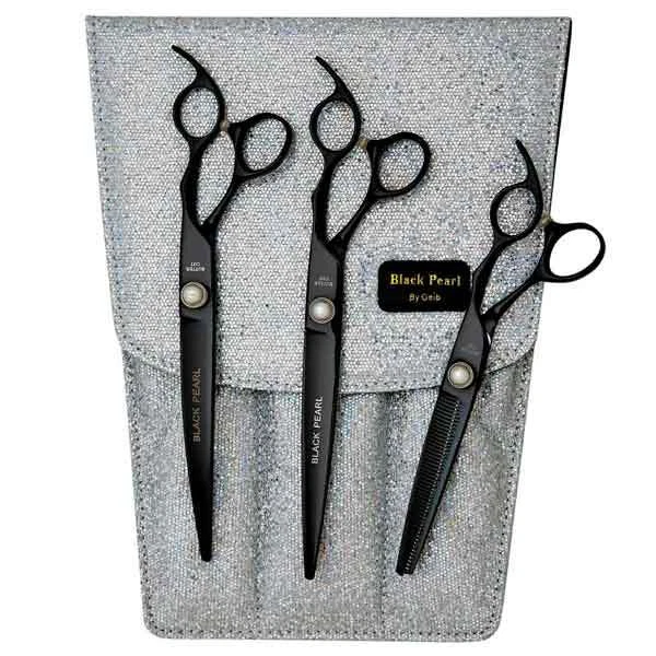 Black Pearl Grooming Shears 3 Piece Professional Pet Groomer Scissors Set
Opens in a new window or t