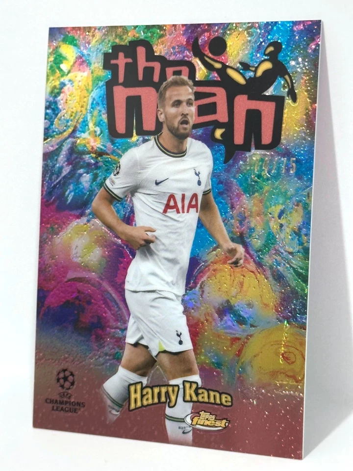 2022-23 Topps Finest UCL Tottenham Hotspur The Man Harry Kane Rose Gold /75 - Image 2 of 4