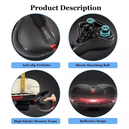 Bike Ergonomische Fahrrad Sattel Fahrradsitz Schlitz Prostata Herren Damen^ - Bild 10 von 20