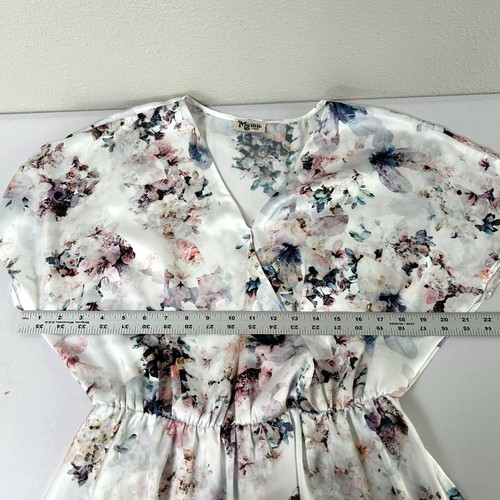 Mini Vestido Show Me Your MuMu Shawna Talla L Floral Manga Acampanada Pullover - Imagen 7 de 10