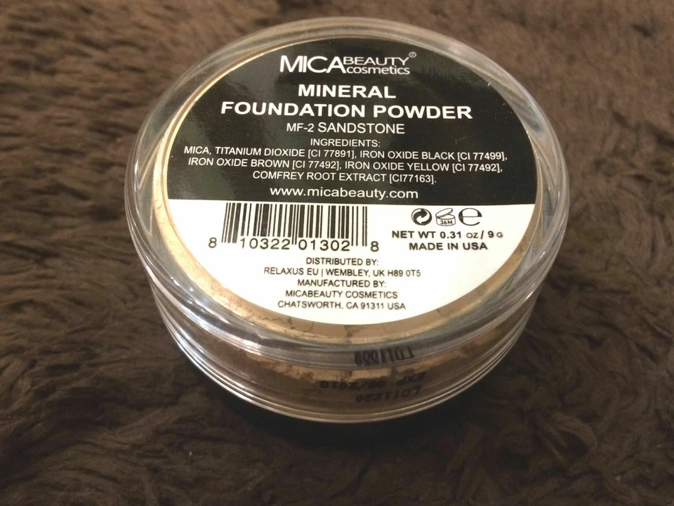Mineral Foundation Powder Makeup #MF-2 Sandstone Mica Beauty MicaBella 05/2025 - Image 2 of 2