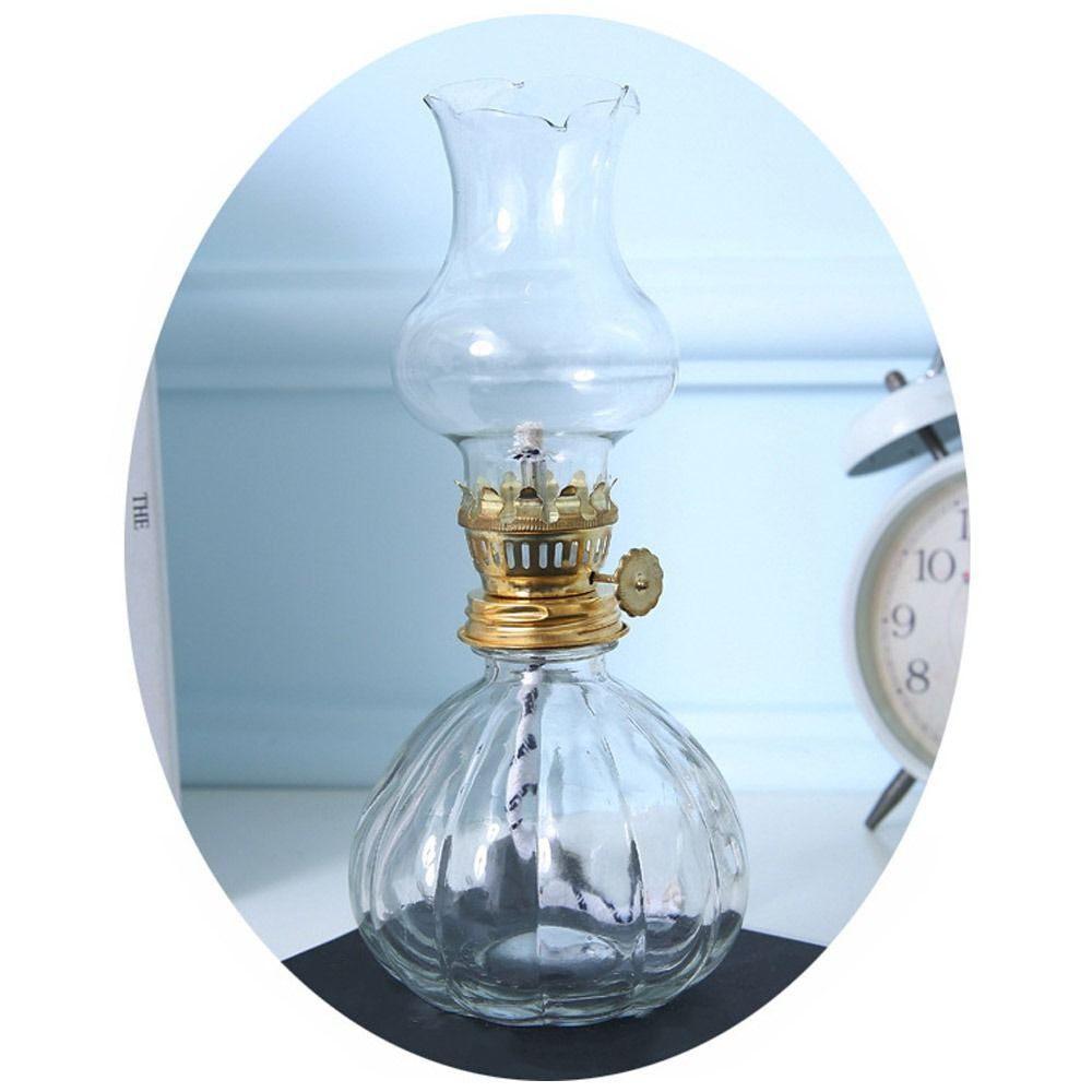 Oil LampWick Holder Retro Kerosene Lamp Cap Glass Oil Lamp Core
