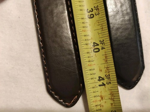Mudd Womens 1 Brown & 1 Black Leather B318M Belt Chrome Rings Size M/L Lot Of 2 - Picture 6 of 6
