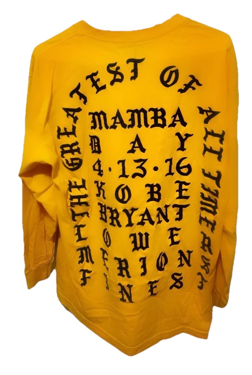 YEEZY Kanye West Yeezus I Feel Like Pablo Tour Merch Bieber Kobe Bryant Tribute