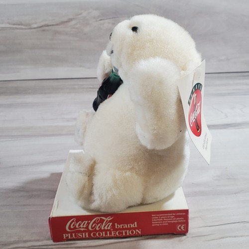JOUET PELUCHE VINTAGE 1997 COCA-COLA COKE OURS POLAIRE 6" NEUF - Photo 2 sur 12