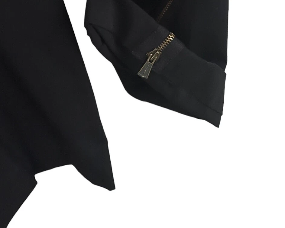 Pantalone donna MOSCHINO economico e chic lana vestito pantalone zip taglia 10 Italia