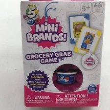 Mini Brands Grocery Grab Card Game NIB Unopened Plus BONUS Mini NEW