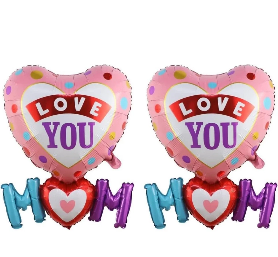 Balões Love You Mom Dia das Mães conjunto de 5 💥 5 PACOTES 📦 - Imagem 3 de 4
