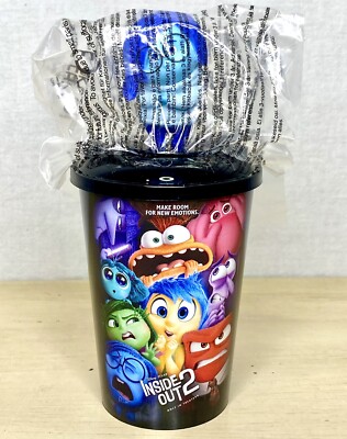 Disney Pixar Inside Out 2 Cup and Drink Topper Sadness Lid Set Hard To Find