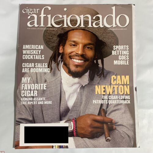 Cigar Aficionado Magazine August 2021 Cam Newton NFL Quarterback Patriots