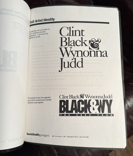 ¡RARO! Paquete de marketing promocional Wynonna Black & Wy 1993 28 páginas - Imagen 3 de 8