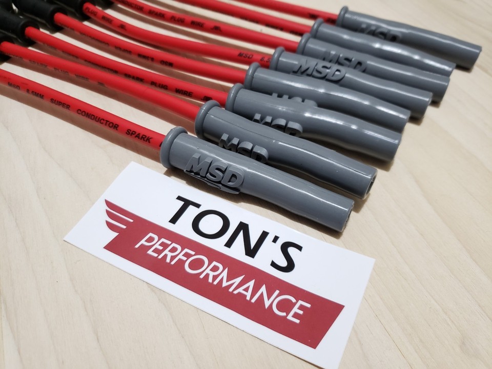 Msd 32829 Super Conductor MSD 32829 8.5mm Red Spark Plug Wire Set For LS1 Trucks - Chevy/GMC Avalanche, Silverado & More MSD Spark Plug Wires - Foto 9