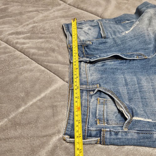 Bullhead Denim Co. Women’s 28 High Rise Skinniest Jeans - Distressed Blue Denim - Picture 7 of 9