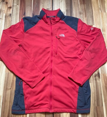 The North Face Fleece Jacket SUMMIT SERIES Men s XL Red Full Zip Outdoors Hiking