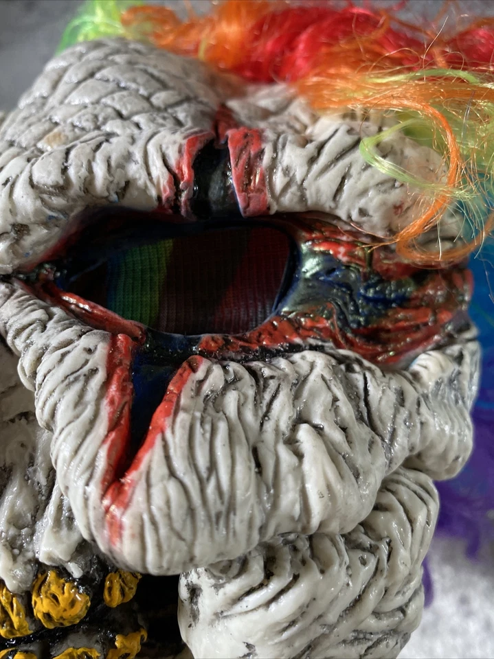 Máscara de Payaso con Peluca Disfraz Cerebro Nariz Pascua Ilimitado Foto 4 de 4