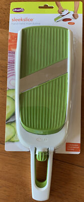 Chef'n  SleekSlice  Hand-Held Mandoline  Stainless Steel/Plastic  Green/White