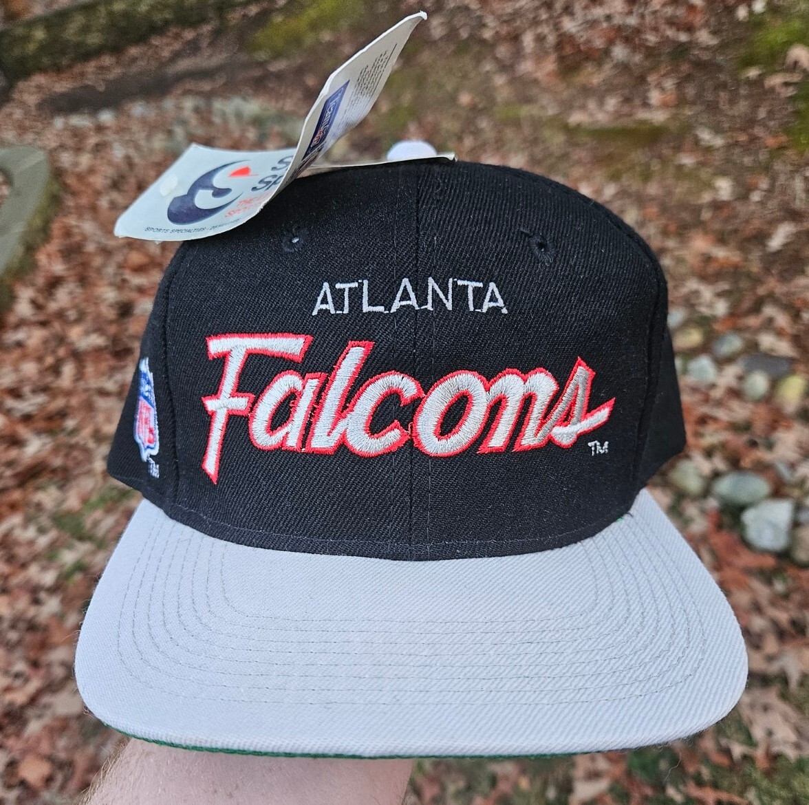 sports specialties NFL スクリプトキャップ NOS Vtg Atlanta Falcons Snapback Hat Sports Specialties