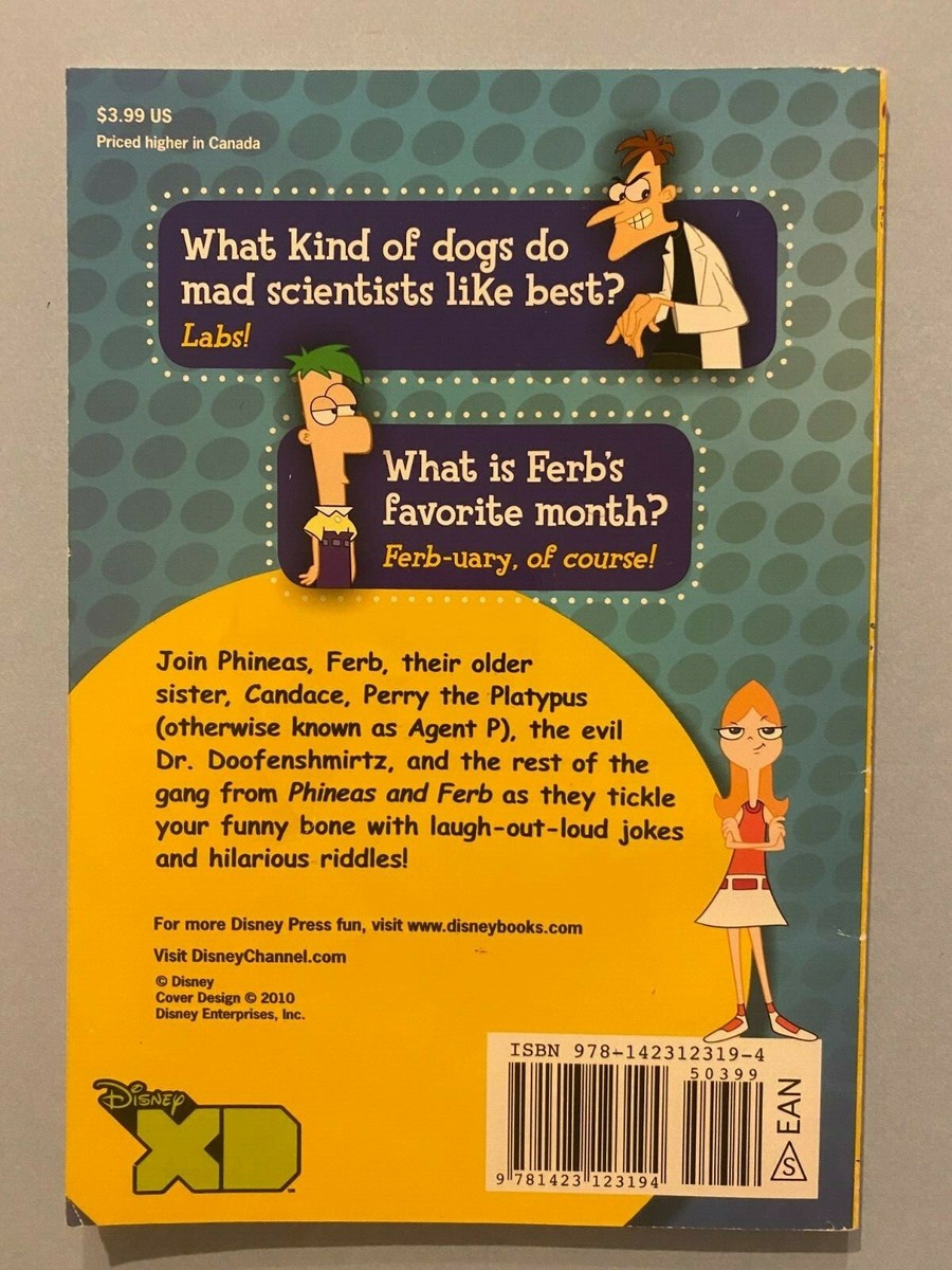 Phineas and Ferb Laughapalooza Joke Book by Richards 9781423123194