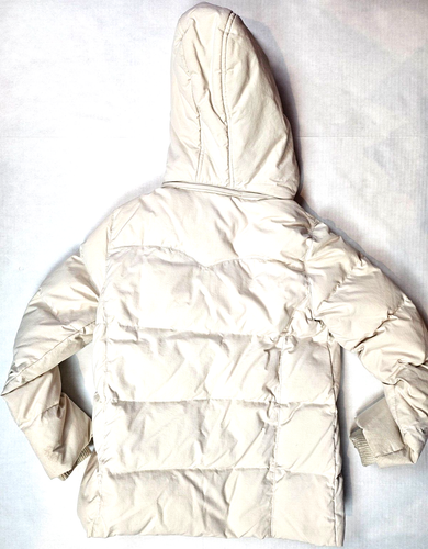LEVIS puffer jacket girls medium beige 10-12 Y detachable hood - Picture 8 of 10