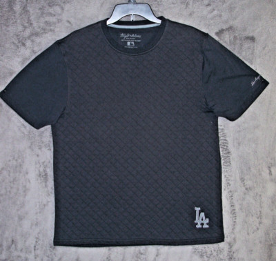 Los Angeles Dodgers Shirt Adult Large Blk Embroider Wright & Ditson Baseball Men