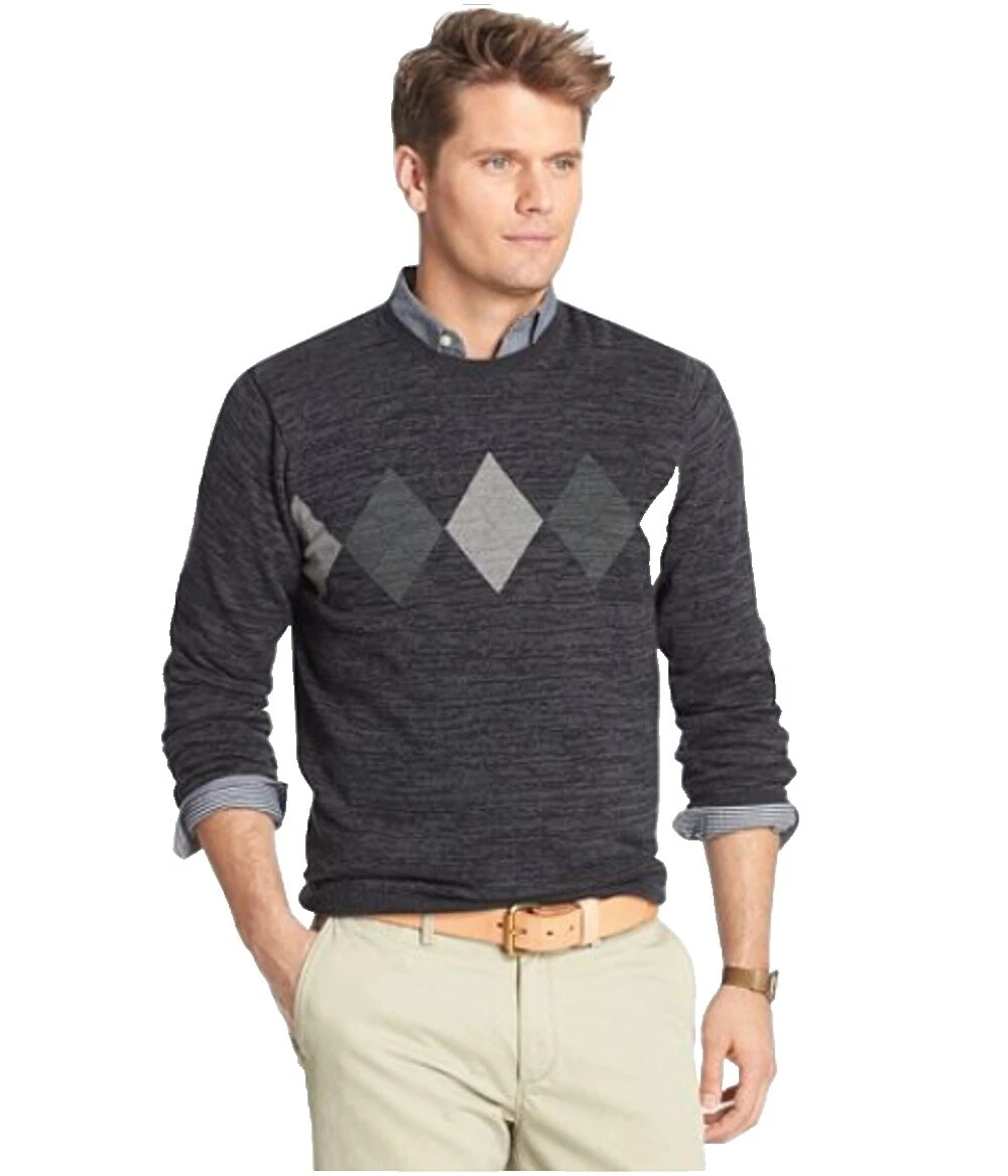 Van Heusen Crew Neck Black Sweaters for Men