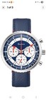 Bulova Men's Archive Series Quartz Chronograph Blue Leather Watch 46 MM 96A283 — photo 1