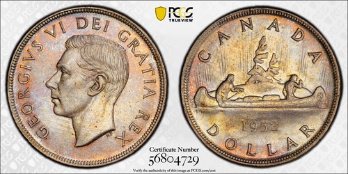1952 FWL DHP Dollar $1 PCGS MS-64 - Superb Golden Tones