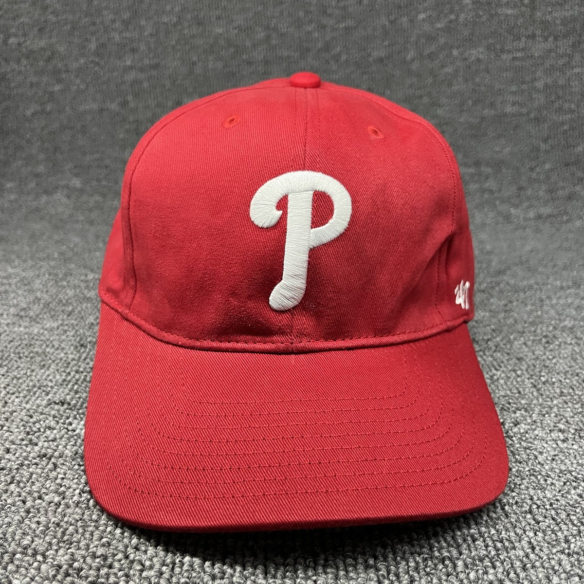 '47 Brand Philadelphia Phillies Red MVP Snapback Hat White Script P Logo
