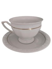 Rosenthal Teetasse mit Untertasse Porzellan Weiß Klassisch 200ml